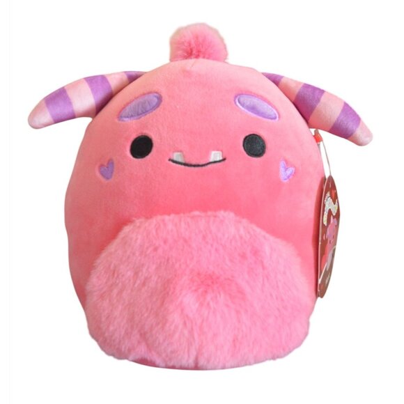 NWT Squishmallows Mont The Monster Pink 8.5 Inch Valentines Day Gift Plush - Picture 1 of 6